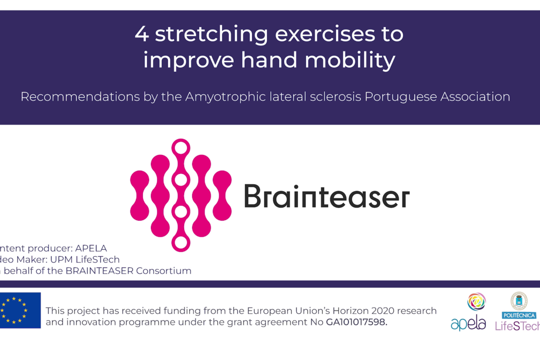 4 stretching exercises to improve hand mobility – Portuguese Association of Amyotrophic Lateral Sclerosis (APELA)